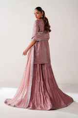 Baroque Luxury Chiffon Embroidered Dress 3 Piece Unstitched / Stitched