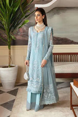 Gulaal Embroidered Organza Wedding Collection 3 Piece Unstitched / Stitched