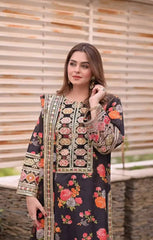 Aneela's Luxury Silk Emb Collection Digital Printed 3 Piece Unstitched