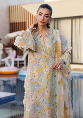 Maria B Luxury Lawn Embroidered 3 piece Unstitched / Stitched