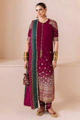 Jazmin Chandani Luxury Velvet Collection 3 piece Unstitched