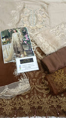 Maria.B Luxury Chiffon Wedding Edition Collection Embroidered 3 Piece Unstitched / Stitched