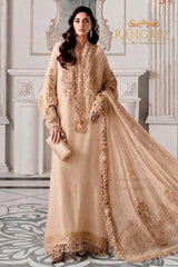 Maria B Luxury Chiffon Embroidery Collection 3 Piece Unstitched / Stitched