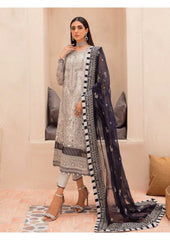 Gulaal Embroidered Wedding Collection Net 3 Piece Unstitched / Stitched