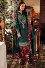 Nureh Hand Embellished Luxury Chiffon 3 Piece Unstitched / Stitched