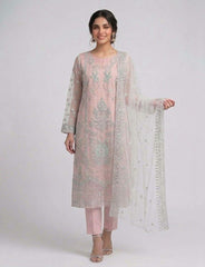 Naqsh Luxury Embroidered Chiffon Collection 3 Piece Unstitched / Stitched