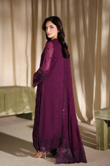 Azure Luxury Chiffon Embroidered 3 Piece Unstitched / Stitched