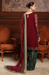 Nureh Luxury Chiffon Embroidered 3 Piece Unstitched / Stitched