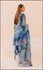 Serene Blue Luxury Silk Collection Embroidered 3 piece Unstitched