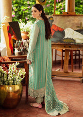 Afrozeh Luxury Chiffon Embroidered 3 Piece Unstitched / Stitched