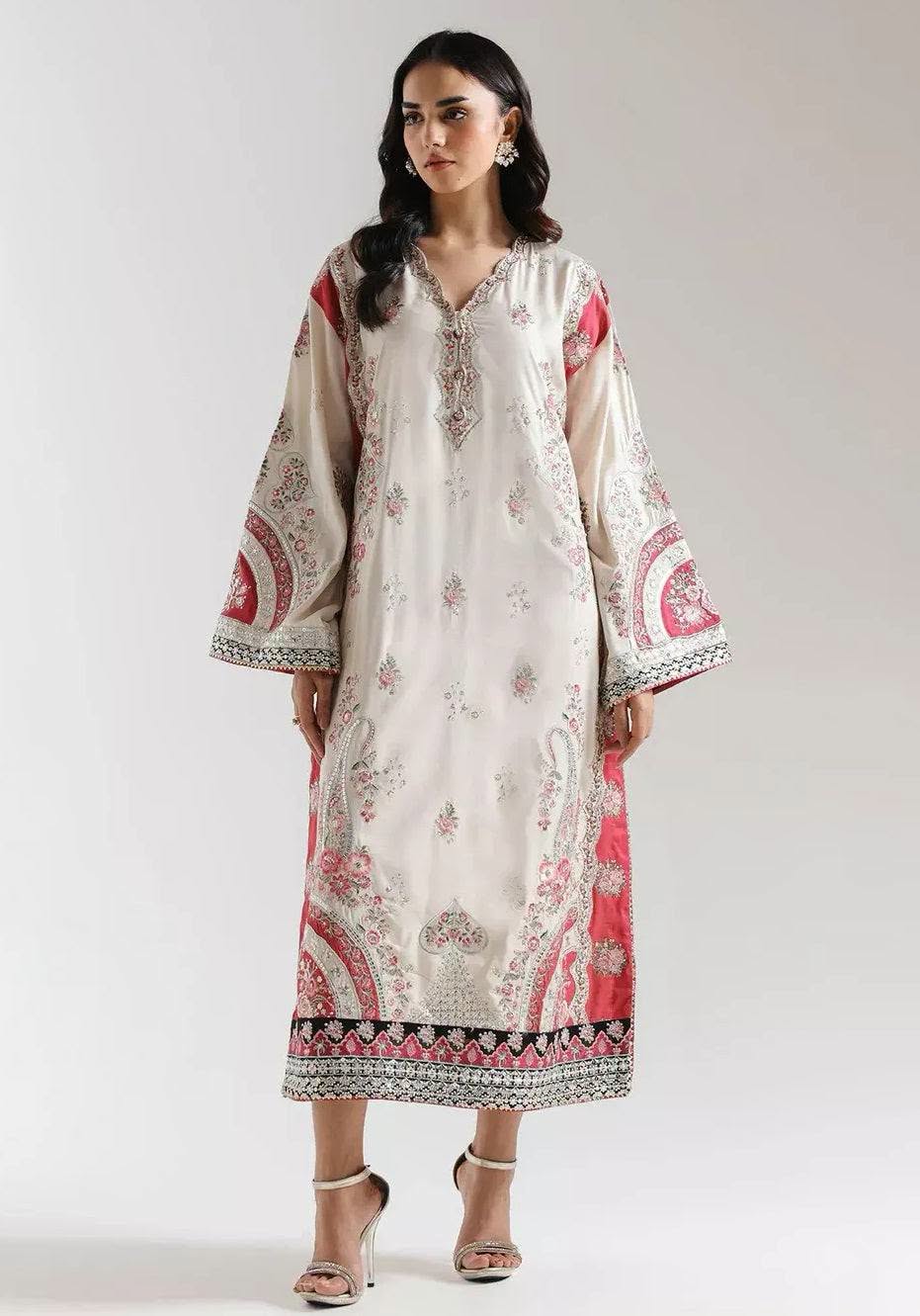 Ethnic Silk Collection Embroidered 3 piece Unstitched / Stitched