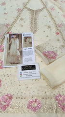 Jazmin New Arrival Luxury Chiffon Embroidered 3 Piece Unstitched