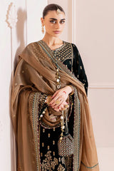 Jazmin Embroidered Chandni Velvet Collection 3 piece Unstitched