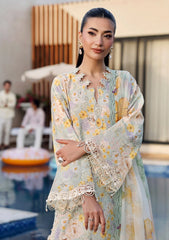 Maria B Luxury Lawn Embroidered 3 piece Unstitched / Stitched