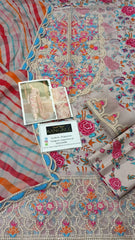 Aneela's Luxury Lawn Emb Collection 3Piece Unstitched / Stitched