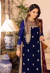 Asim Jofa Embroidered Luxury Chiffon 3 Piece Unstitched