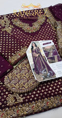 Haris Shakeel Embroidered Chiffon Collection 3 Piece Unstitched / Stitched