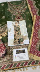 Alizeh Chiffon Embroidered & Hand Embellished 3 piece Unsitched / Stitched