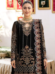 Baroque Embroidered Luxury Chiffon 3 Piece Unstitched