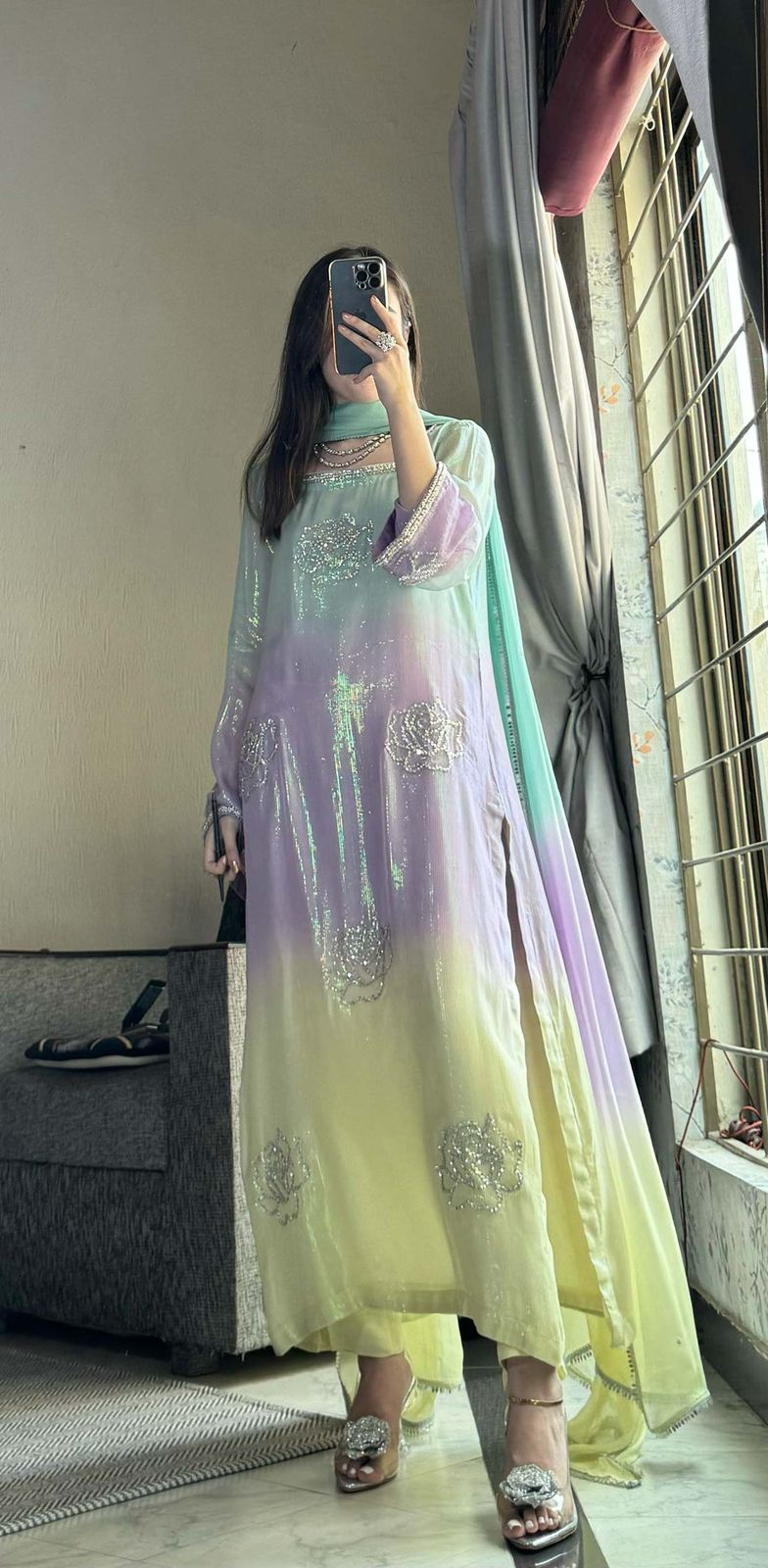 Rangrez 3 Piece Unstiched Silk Collection