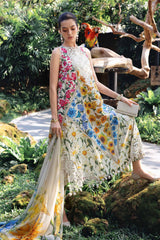 Maria B Luxury Lawn Embroidered 3 piece Unstitched / Stitched