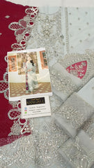 Imrozia Premium Chiffon Embroidered Wedding Collection 3Piece Unstitched / Stitched