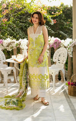 Asifa Nabeel Luxury Lawn Printed Embroidered 3 Piece Unstitched / Stitched