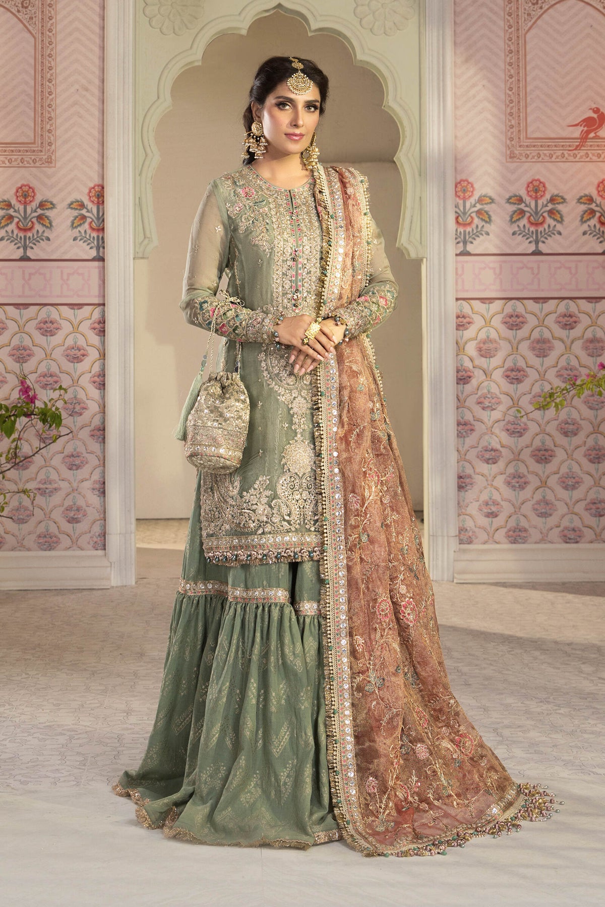 Maria B Embroidered Luxury Mysoori Dress 3 Piece Unstitched