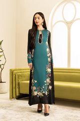 Lulusar Sea Green Luxury Silk Dress Embroidered 3 Piece Unstitched