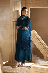 Azure Luxury Chiffon Embroidered 3 Piece Unstitched / Stitched
