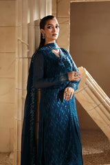 Azure Luxury Chiffon Embroidered 3 Piece Unstitched / Stitched