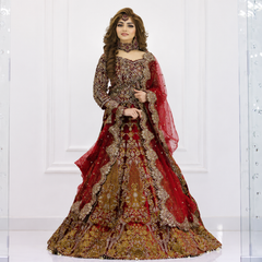 Kashees Wedding Net Maxi Collection Embroidery 3Pices Unstiched / Stitched
