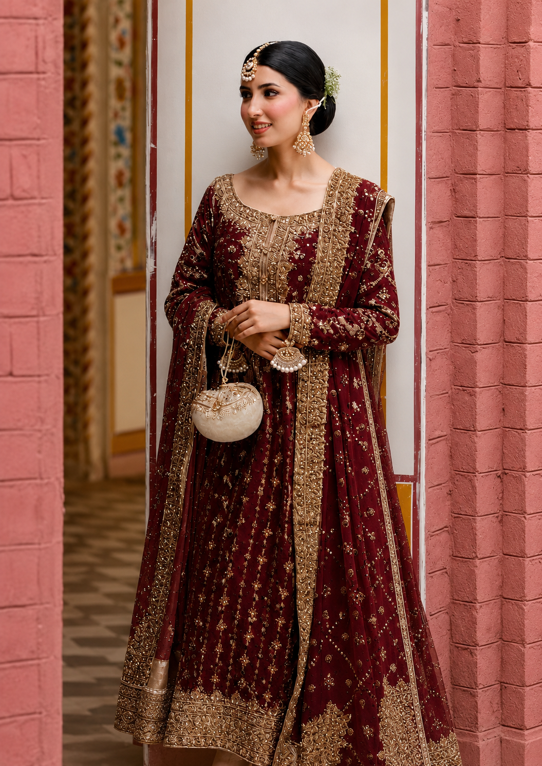 Haris Shakeel Embroidered raw silk Collection 3 Piece Unstitched / Stitched