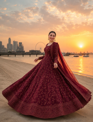 Faiza Saqlain Luxury Chiffon Emb Collection 3Piece Unstitched / Stitched