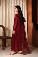 Azure Luxury Chiffon Embroidered 3 Piece Unstitched / Stitched