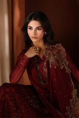 Azure Luxury Chiffon Embroidered 3 Piece Unstitched / Stitched