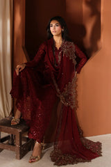 Azure Luxury Chiffon Embroidered 3 Piece Unstitched / Stitched