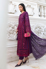 Maria B Luxury Lawn Embroidered 3 piece Unstitched / Stitched