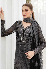 Mariaa.B Formal Collection Chiffon Embroidered Dress 3 Piece Unstitched