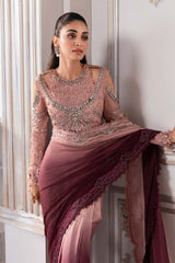 Maria B Luxury Net Hand Work Embroidered Saree Unstitched