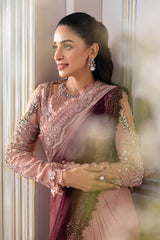 Maria B Luxury Net Hand Work Embroidered Saree Unstitched