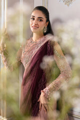 Maria B Luxury Net Hand Work Embroidered Saree Unstitched
