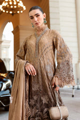 Maria B Luxury Lawn Embroidered 3 piece Unstitched / Stitched