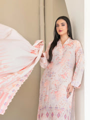 Tawakkal Luxury Lawn Chikan Kari Embroidered 3 Piece Unstitched / Stitched