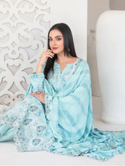 Tawakkal Luxury Lawn Chikan Kari Embroidered 3 Piece Unstitched / Stitched