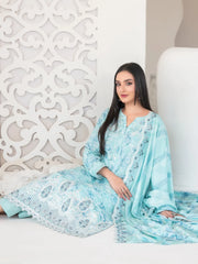 Tawakkal Luxury Lawn Chikan Kari Embroidered 3 Piece Unstitched / Stitched
