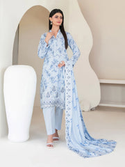 Tawakkal Luxury Lawn Chikan Kari Embroidered 3 Piece Unstitched / Stitched