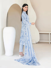 Tawakkal Luxury Lawn Chikan Kari Embroidered 3 Piece Unstitched / Stitched