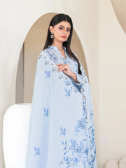 Tawakkal Luxury Lawn Chikan Kari Embroidered 3 Piece Unstitched / Stitched