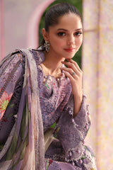 Maria B Luxury Lawn Embroidered 3 piece Unstitched / Stitched